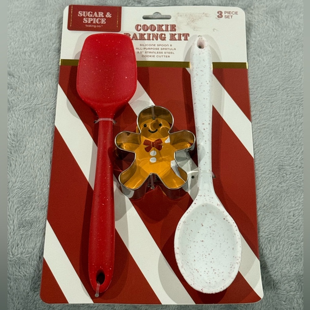 Sugar & Spice Red 3 piece Silicone/Stainless Steel Baking Kit